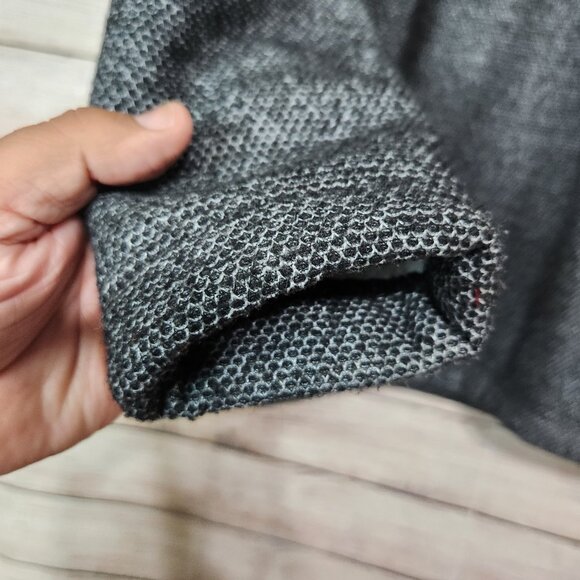 Orvis Sherpa Fleece Lined Tweed Gray 1/4 Zip Pullover Sweater Jacket Men's Small - Picture 4 of 16